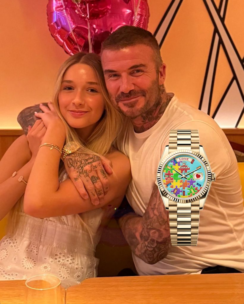 Дейвид Бекъм празнува рождения ден на дъщеря си Харпър с уникален Rolex