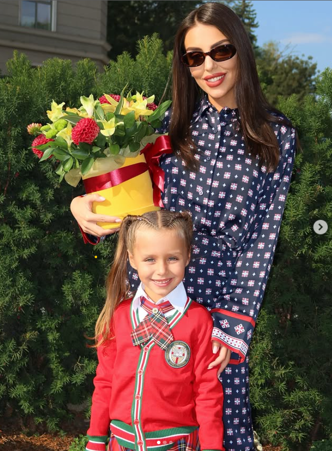 Дъщерята на Даниел Бачорски тръгна на училище. 