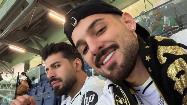 Фики и Емрах Стораро на мач в Мадрид (Снимки)