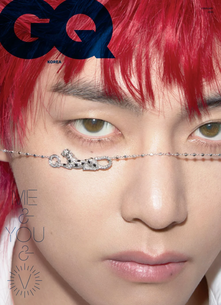 V от BTS зарадва почитателите си на корицата на февруарския брой на GQ Корея (Снимки)
